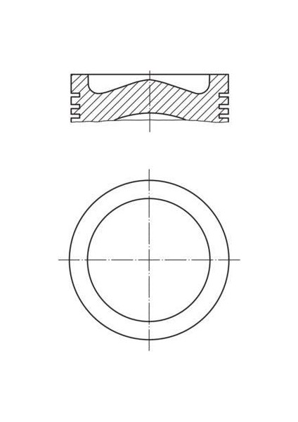 Motor Piston Segman Std P207-P208-P2008-P206 T3E -Ds3-C3 Iıı-Fıesta 1.4hdı 8V DV4C/EURO5 73.7mm