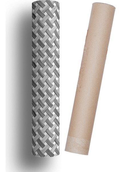 Ahşap Örgü Rattan Desenli Kendinden Yapışkanlı Laminasyonlu Dolap, Şifonyer, Komodin Kaplama Folyosu