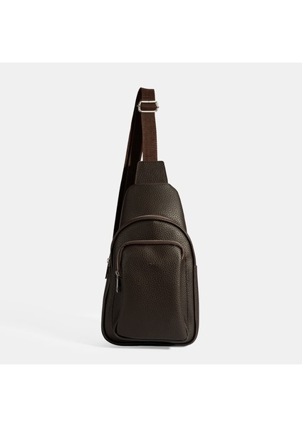 Erkek Kahve Çapraz Postacı Çantası