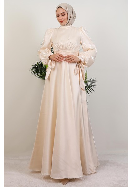 Manolya Organze Abiye Krem fiyatları