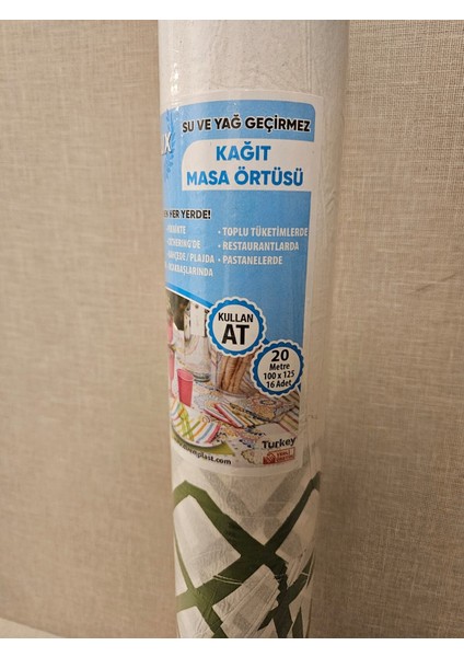 Kullan At Masa Örtüsü 100X125 (16 Adet) fiyatları