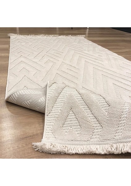 Mind 1118 BEJ MODERN Iskandinav Kaymaz Taban Halı fırsatları