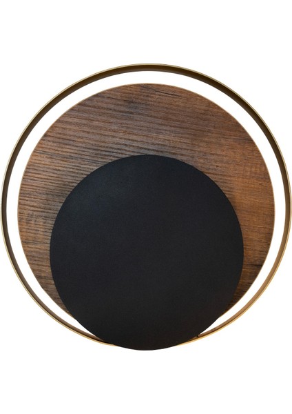 LED Duvar Aplik Unseen Ahşaplı 30 Cm, Oda, Ofis, Koridor Apliği