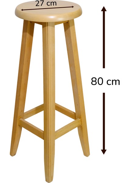 Ahşap Bar Taburesi 80 cm fiyatları