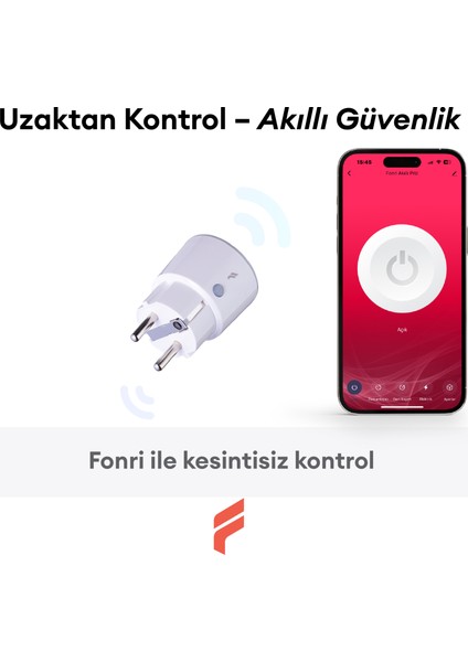 Akıllı Priz (16 AMPER) 2'li Set, Uzaktan Kontrol, Anlık Enerji Tüketim Takip, Wifi, Zamanlayıcı, 2 Yıl Garantili, Tuya Destekli fiyatları