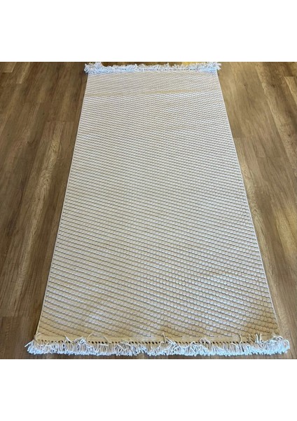 Dizayn 1063 Bej Yumuşak Dokulu Desensiz Iskandinav Halı