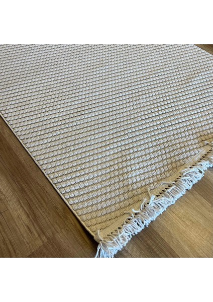 Dizayn 1063 Bej Yumuşak Dokulu Desensiz Iskandinav Halı modelleri