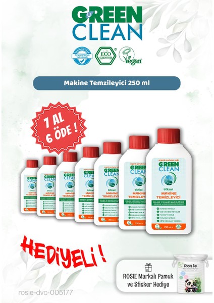 Makine Temizleyici 250 ml 7 Al 6 Öde ve Rosie Hediye