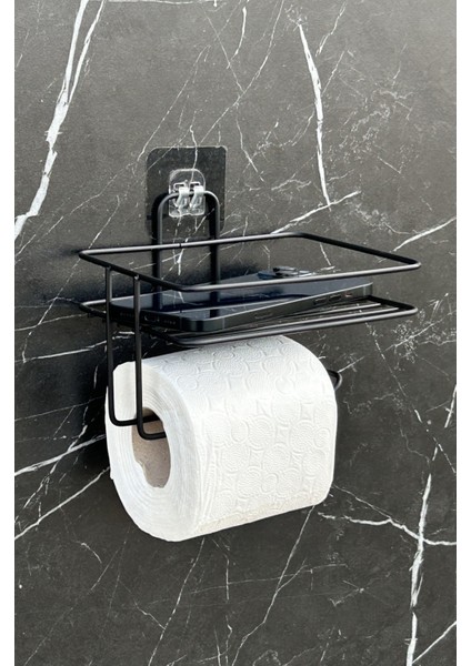 Yapışkanlı Tuvalet Kağıtlığı Tutacağı Askısı Mat Siyah Metal Tuvalet Kağıtlık modelleri