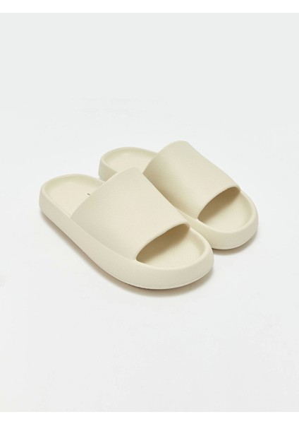 Lcw Steps Bej Kalın Taban Tek Bantlı Kadın Terlik