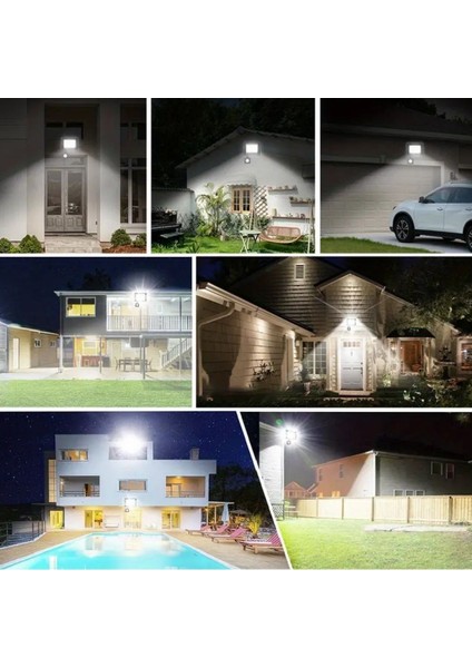 Tamarınd® Dış Mekan ve Kamp Için USB Ile Şarj Olan 4 Farklı Işık Modlu Güçlü Projektör Lamba 200W 3600 Mah fırsatları