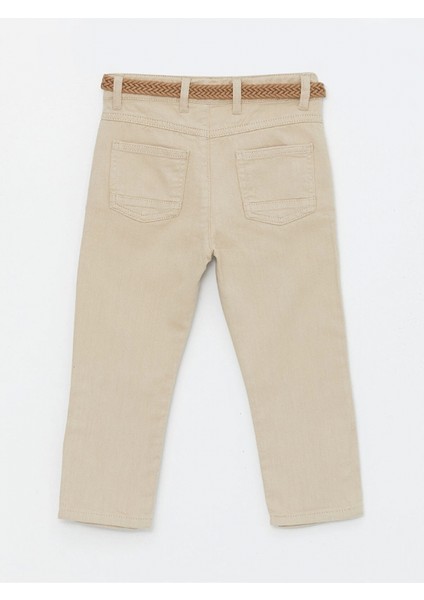 Lcw Kids Bej Basic Erkek Bebek Kemerli Pantolon fiyatları
