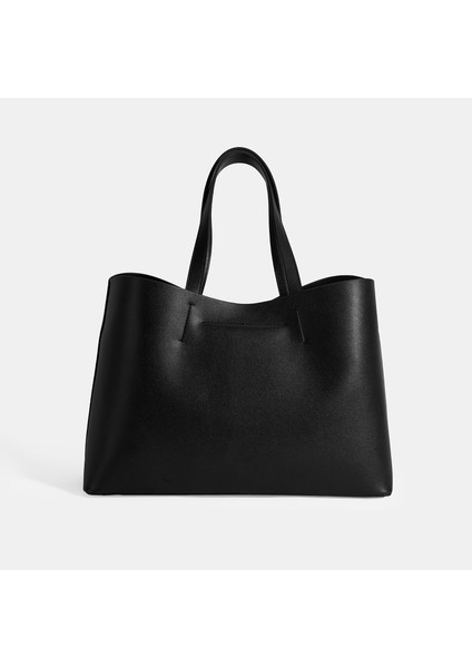 Kadın Siyah Cüzdan Aksesuarlı Omuz Çantası fırsatları