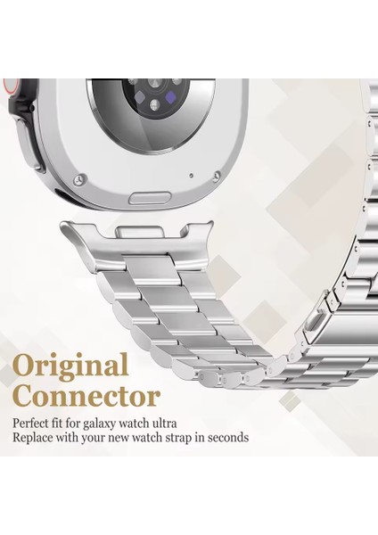 Samsung Galaxy Watch 8 40MM 44MM Uyumlu Paslanmaz Çelik Ayarlanabilir Kordon modelleri