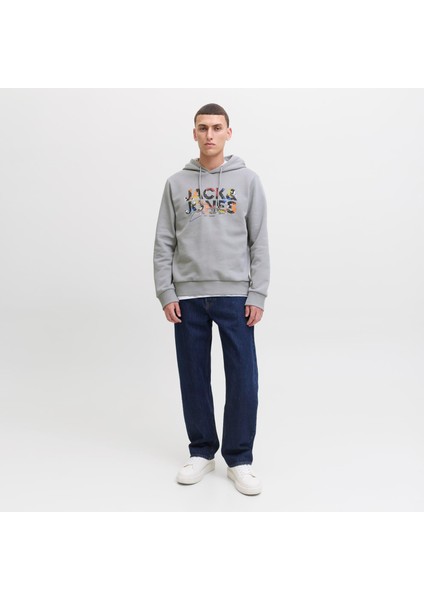 Erkek Logo Baskili Kapüsonlu Sweatshirt - Geplas fiyatları
