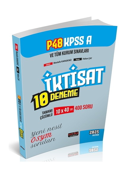 P48 Kpss A Grubu Iktisat 10 Deneme Tamamı Çözümlü Savaş Yayınları 2025