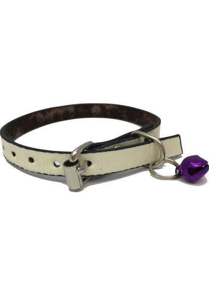 Zilli Deri Kedi Tasması 5'li Set 30 cm fırsatları