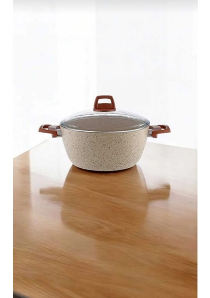 Yüksek Kalite Granit Kaplama Derin Tencere – 30 Cm, Estetik Tasarım fiyatları