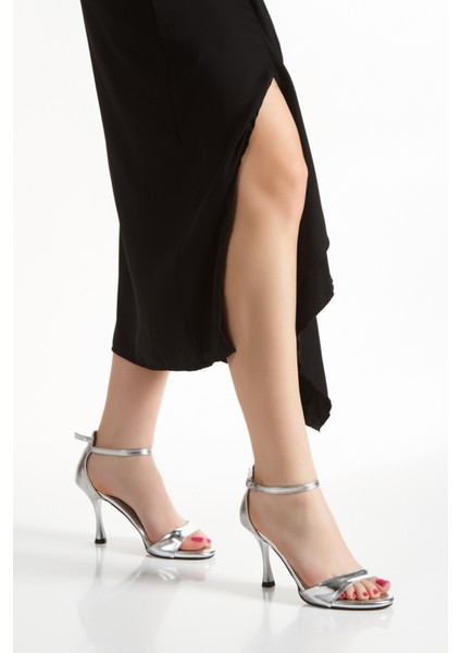 Kadın Platform Taban Tek Bant Yüksek Topuklu Ayakkabı UN001-0608 fırsatları