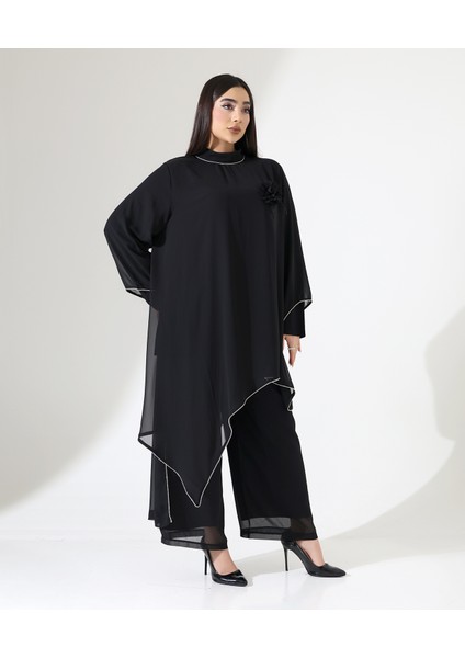 Tesettür Gül Abiye Takım modelleri