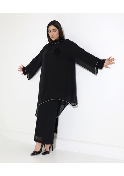 Tesettür Gül Abiye Takım