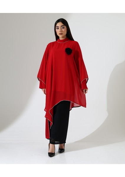 Tesettür Gül Abiye Takım