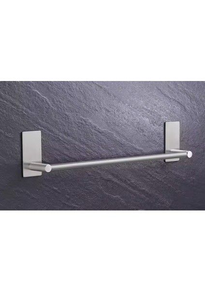 Havluluk Dik Rozetli Yapışkanlı Paslanmaz Çelik Krom Rengi