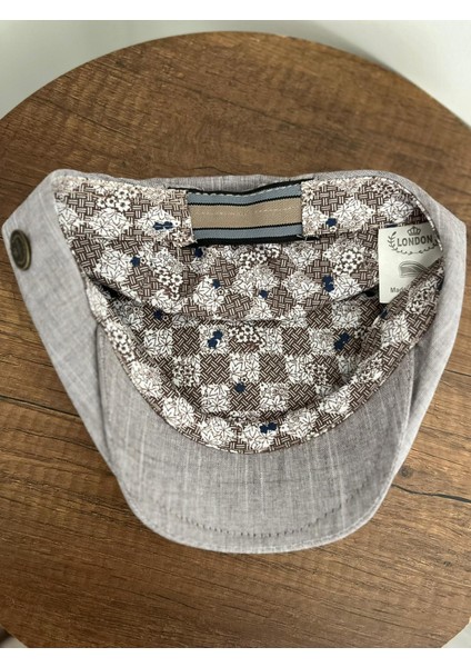 Gri Yazlık London Kasket ( Arkası Ayarlanabilir) modelleri