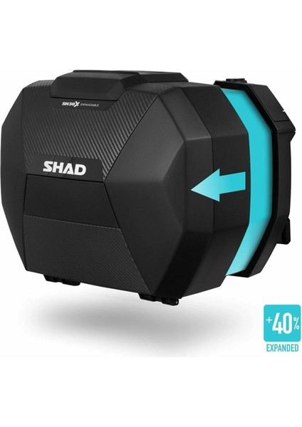Motosiklet Çanta - Topcase - Shad SH38X Yan Çanta Seti Expandable Genişleyebilir Carbon 38LT fiyatları
