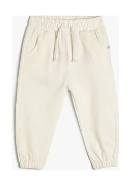 Basic Jogger Eşofman Altı Beli Lastikli Pamuklu