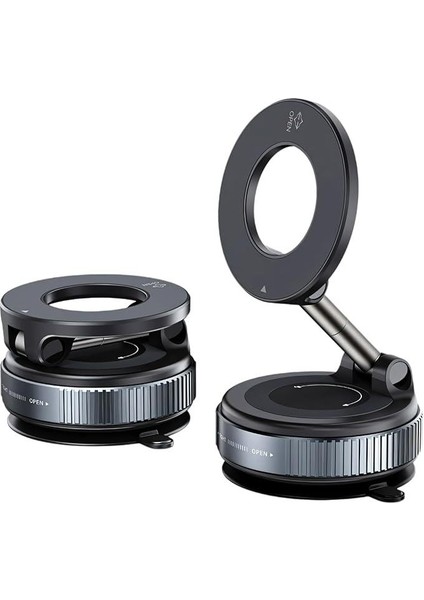 360° Dönebilen Ayarlanabilir Araç Içi Vakumlu Magsafe Telefon Tutucu Tüm Yüzeylerle Uyumlu