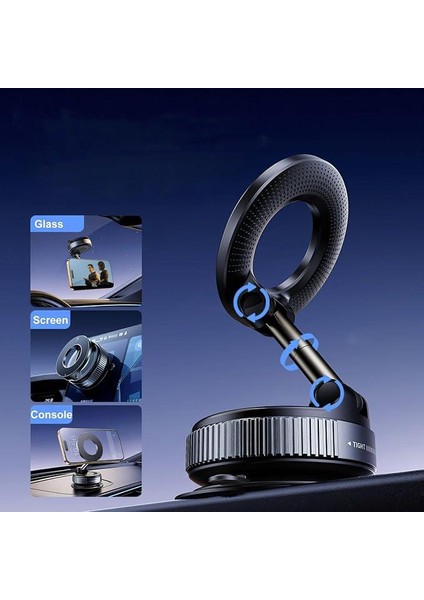 360° Dönebilen Ayarlanabilir Araç Içi Vakumlu Magsafe Telefon Tutucu Tüm Yüzeylerle Uyumlu fiyatları