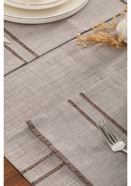 Ajurlu Amerikan Servis & Runner Set