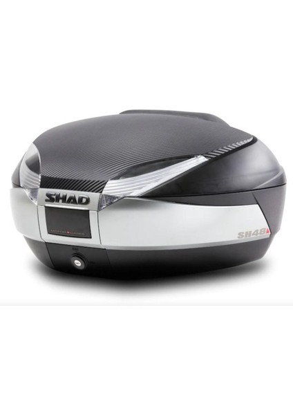 Motosiklet Çanta - Topcase - SH48 Arka Çanta Karbon Tıtanıum 48LT (Sirt Dayama Dahi̇l)