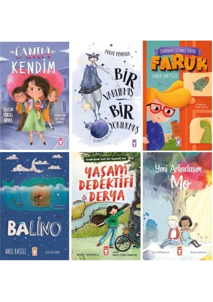 Canım Kendim+Bir Varlıkmış+Şehirdeki Gızemli Sinyal Faruk+Balino+Yeni Arkadaşım Mo+Derya 6 Kitap Set