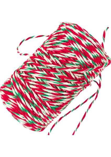 200 Metre Kırmızı Beyaz Yeşil 002 Hediye Paketi ipi Süsleme Ipi Renkli Paket Süsleme Ipi Marteniçka Ipi Bileklik Ipi 200 Gram fiyatları