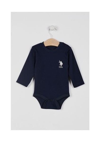 Lisanslı Lacivert Kız Bebek Uzun Kol Body Zıbın