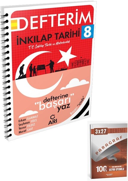 Arı 2026 8. Sınıf Sosyalimo Akıllı Inkılap Tarihi Defteri+Anla Kazan Paragraf