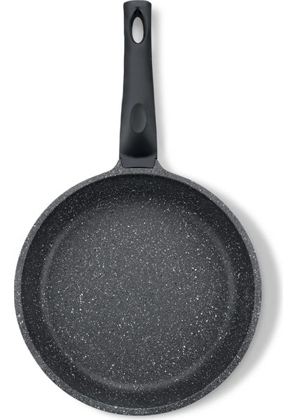 24 cm Siyah Saplı Granit Tava – Yapışmaz ve Dayanıklı Yüzey