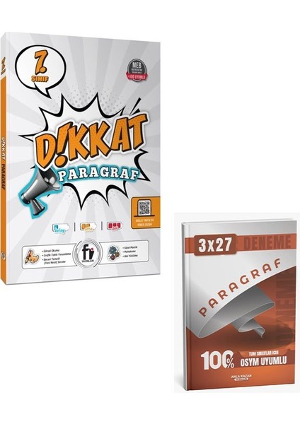 Fi 2026 7. Sınıf Dikkat Paragraf Soru Bankası+Anla Kazan Paragraf