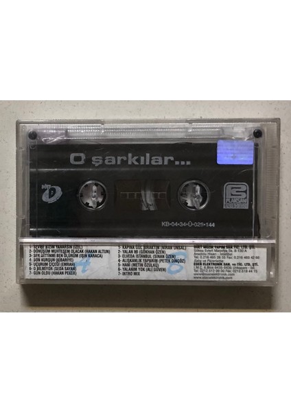 Hakkı Yalçın Şarkıları O Şarkılar Kaset (Orjnal Dönem Baskı Kaset) fiyatları