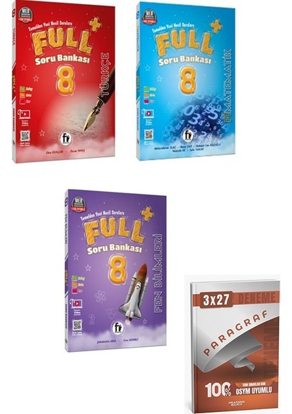 Fi 2026 8. Sınıf Türkçe+Matematik+Fen Bilimleri Full Soru Bankası Seti+Anla Kazan Paragraf