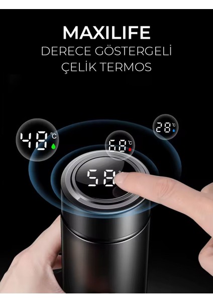 Dijital Isı Göstergeli Çelik Termos fiyatları