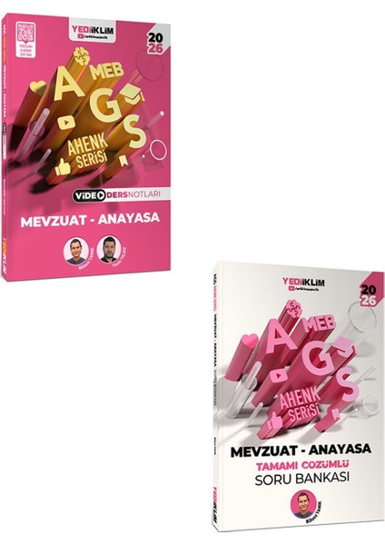 Yediiklim 2026 Meb Ags Ahenk Serisi Mevzuat Anayasa Ders Notları ve Soru Bankası Seti