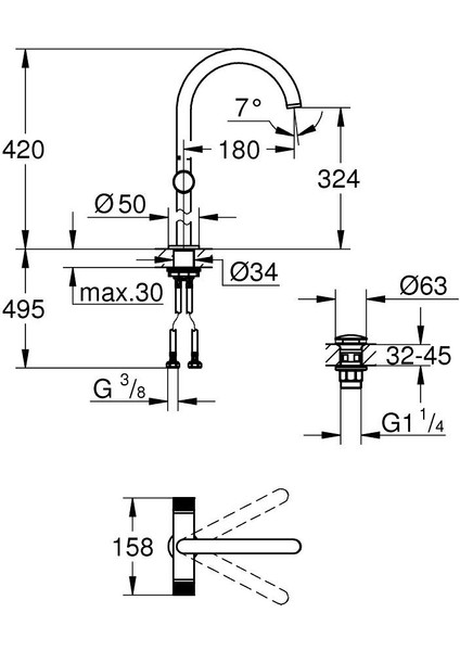 Atrio Private Collection Lavabo Bataryası 1/2’’ Xl-Boyut Warm Sunset – 21142DA0 indirimleri