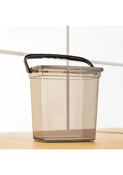 Un ve Bakliyat Kabı Dayanıklı Plastik 6 Litre Platin Renkli Çok Amaçlı Kullanım fiyatları