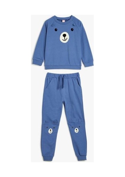 5Wmb10175Tk 624 Mavi Erkek Bebek Pamuk Jersey Takım