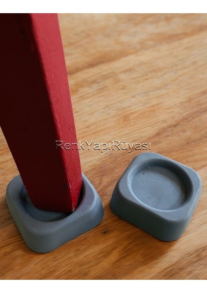 Koltuk, Yatak, Baza, Berjer Ayakları Için Yükseltici ve Koruyucu Silikon Papuç, Gri Renk Ayak 4 Adet fırsatları