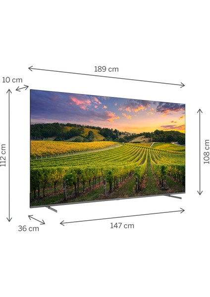 85QG5S14 85" 216 Ekran Uydu Alıcılı 4K Ultra HD Google QLED TV fiyatları