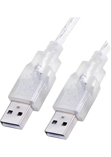 USB 2.0 Erkek-Erkek Data ve Şarj Kablosu 50cm – Siyah/Şeffaf Renk | Taşınabilir, Dayanıklı, Hızlı Aktarım 🔌 modelleri